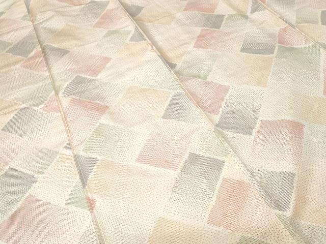 平和屋着物■上質な紬　抽象文　正絹　逸品　CABH0352ev