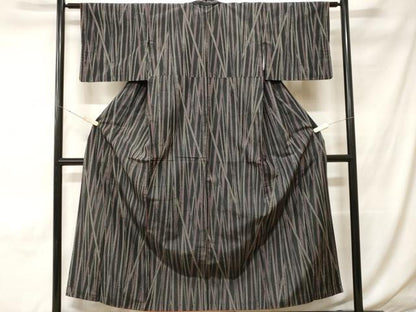 平和屋着物■上質な紬　竹文　正絹　逸品　CABH0362ev
