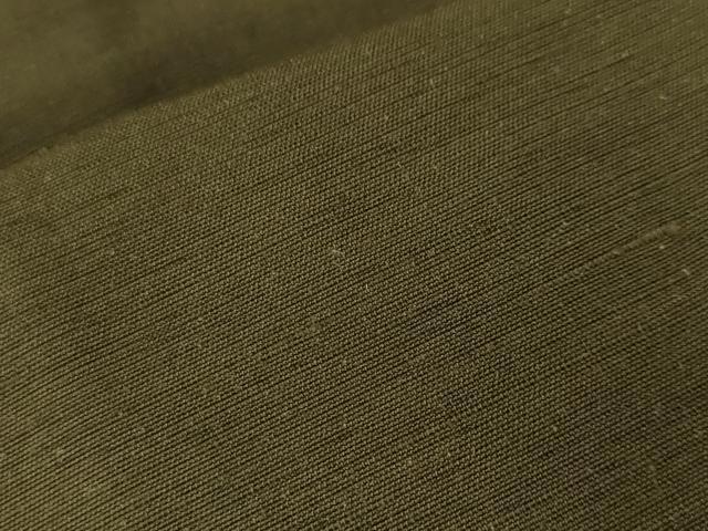 平和屋着物●男性　行灯袴　紬地　縞　国防色　正絹　逸品　CABH0382ev