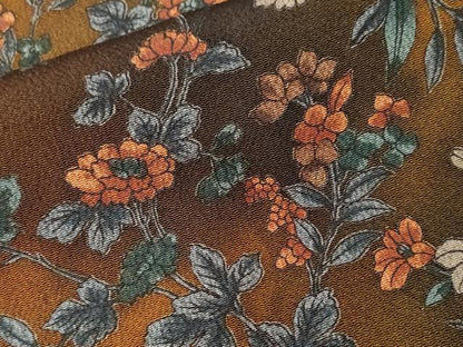 平和屋着物■上質な小紋　草花文　暈し染め　正絹　逸品　CABH0430ev