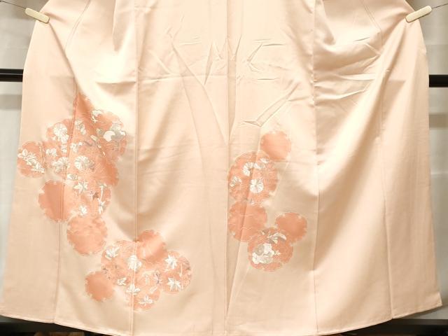 平和屋着物■訪問着　総刺繍　雪輪草花文　銀糸　正絹　逸品　CABH0432ev