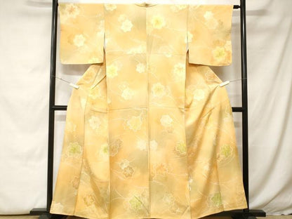 平和屋着物■上質な小紋　地紋起こし　舞楓文　正絹　逸品　CABH0438ev