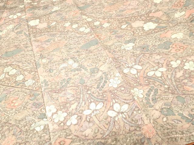 平和屋着物■上質な小紋　辻が花　鬼しぼ縮緬　正絹　逸品　CABH0456ev