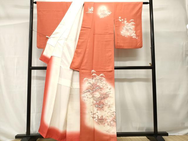 平和屋着物■訪問着　御所解文　暈し染め　正絹　逸品　CABH0462ev