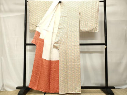 平和屋着物■訪問着　青海波文　正絹　逸品　CABH0464ev