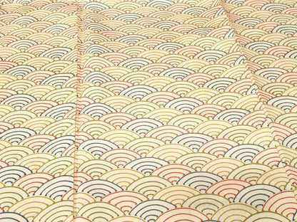 平和屋着物■訪問着　青海波文　正絹　逸品　CABH0464ev