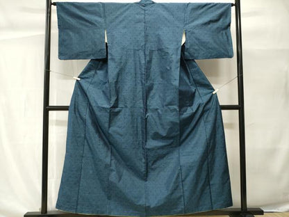 平和屋着物■本場大島紬　幾何学文　正絹　逸品　CABH0468ev