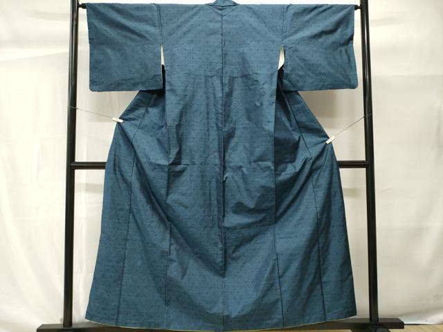 平和屋着物■本場大島紬　幾何学文　正絹　逸品　CABH0468ev