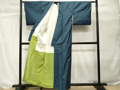 平和屋着物■本場大島紬　幾何学文　正絹　逸品　CABH0468ev