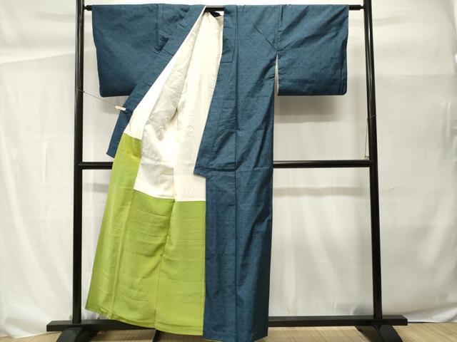 平和屋着物■本場大島紬　幾何学文　正絹　逸品　CABH0468ev