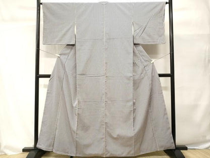 平和屋着物■上質な小紋　縞　正絹　逸品　CABH0469ev