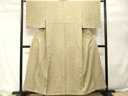 平和屋着物■上質な小紋　草花文　正絹　逸品　CABH0471ev