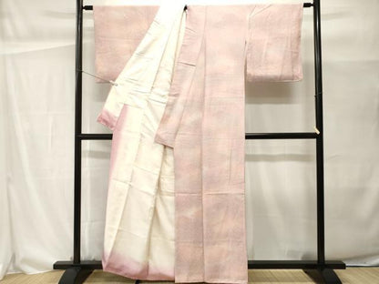 平和屋着物■上質な小紋　霞文　暈し染め　正絹　逸品　CABH0479ev