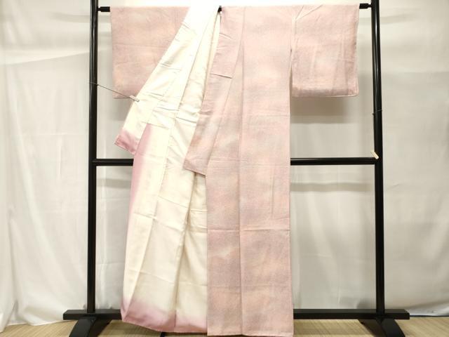 平和屋着物■上質な小紋　霞文　暈し染め　正絹　逸品　CABH0479ev