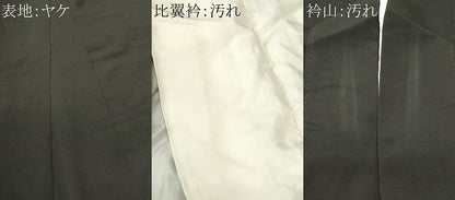 平和屋着物■豪華黒留袖　駒刺繍　絵巻草花文　金銀彩　正絹　逸品　CABH0480ev