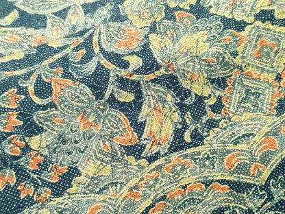 平和屋着物■上質な小紋　更紗吉祥花文　正絹　逸品　CABH0484ev