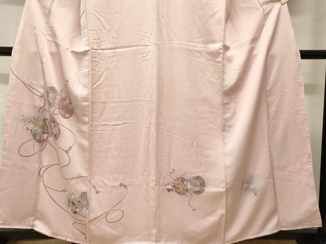平和屋着物■訪問着　鼓草花文　暈し染め　正絹　逸品　CABH0487ev