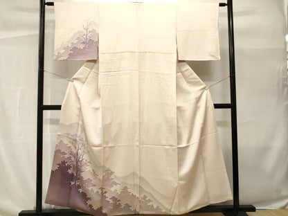 平和屋着物■訪問着　シルエット　遠山樹林文　暈し染め　三越扱い　正絹　逸品　CABH0489ev