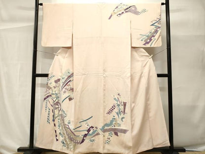 平和屋着物■訪問着　束ね熨斗鳳凰花文　金彩　大丸扱い　正絹　逸品　CABH0493ev