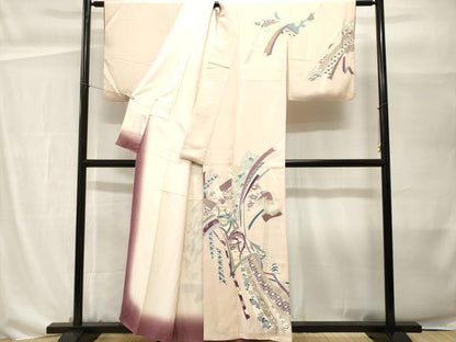 平和屋着物■訪問着　束ね熨斗鳳凰花文　金彩　大丸扱い　正絹　逸品　CABH0493ev