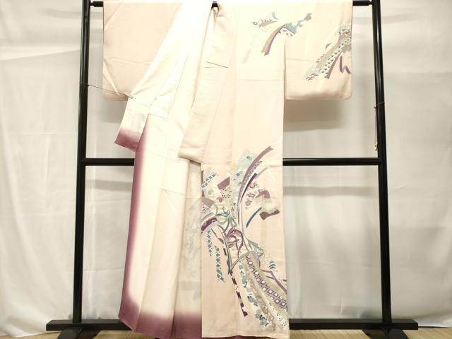 平和屋着物■訪問着　束ね熨斗鳳凰花文　金彩　大丸扱い　正絹　逸品　CABH0493ev