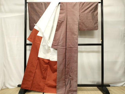 平和屋着物■本場大島紬　9マルキ　横段文　正絹　逸品　CABH0494ev