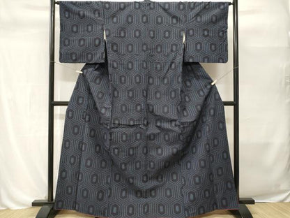 平和屋着物■上質な紬　亀甲繋ぎ　やまと誂製　正絹　逸品　CABH0499ev