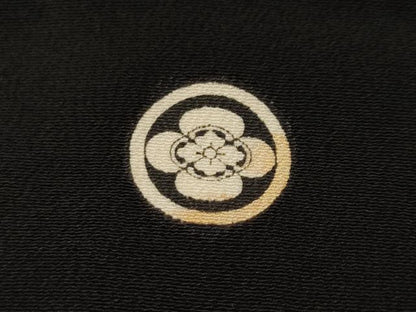 平和屋着物■豪華黒留袖　作家物　鴛鴦枝梅花文　暈し染め　金彩　正絹　逸品　CABH0503ev