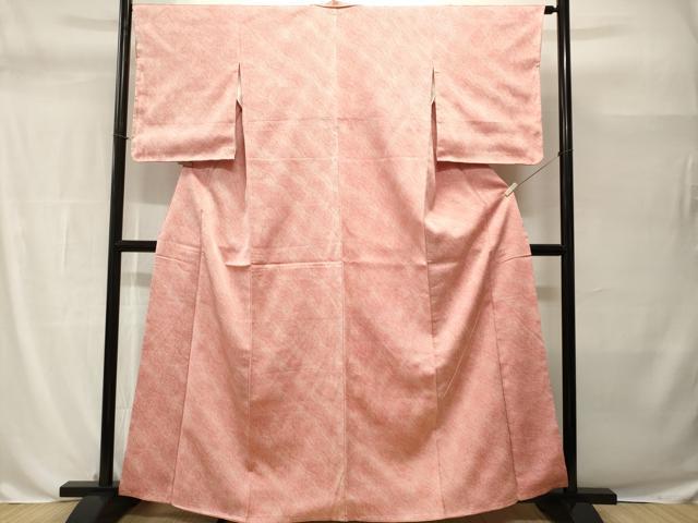 平和屋着物■上質な小紋　斜線文　正絹　逸品　未使用　CABH0505ev