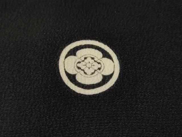 平和屋着物■豪華黒留袖　駒刺繍　檜扇風景花文　金銀彩　正絹　逸品　CABH0506ev