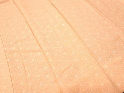 平和屋着物■長襦袢　袷　麻の葉文様　正絹　逸品　CABH0524ev