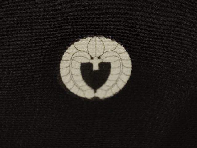 平和屋着物■豪華黒留袖　駒刺繍　色紙重ね御所車花文　金彩　正絹　逸品　CABH0584ev