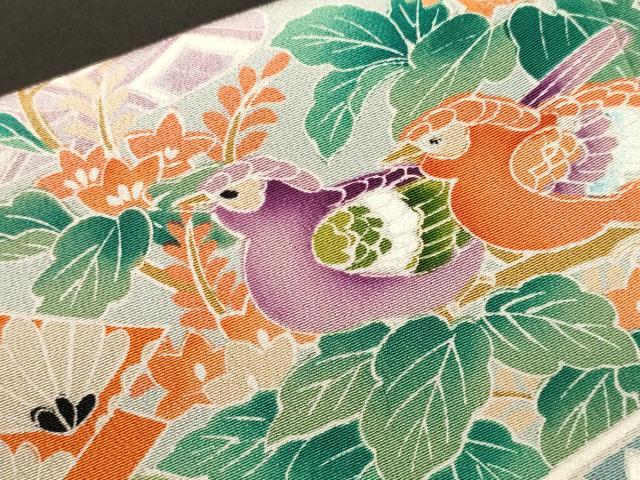 平和屋着物■豪華黒留袖　刺繍　冊子孔雀吉祥花文　正絹　逸品　CABH0587ev