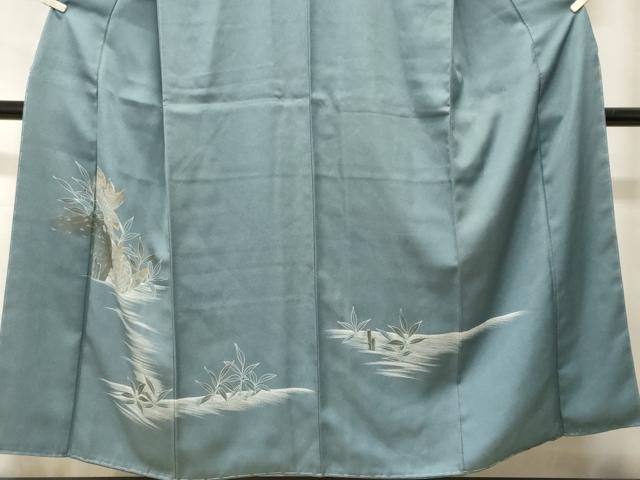 平和屋着物■色留訪問着　鳥　枝葉文　金彩　正絹　逸品　未使用　CABH0591ev