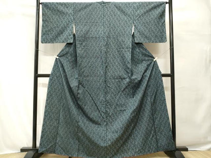 平和屋着物■上質な紬　立涌文　正絹　逸品　CABH0600ev