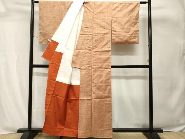 平和屋着物■上質な紬　霞文　正絹　逸品　未使用　CABH0618ev