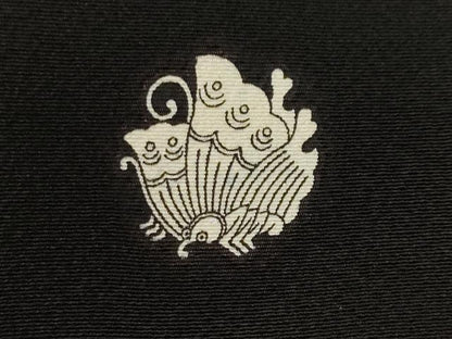 平和屋着物■豪華黒留袖　駒刺繍　市松松文　吹き寄せ文　金彩　正絹　逸品　CABH0640ev