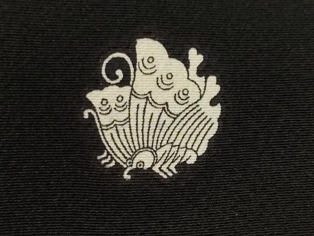 平和屋着物■豪華黒留袖　駒刺繍　市松松文　吹き寄せ文　金彩　正絹　逸品　CABH0640ev