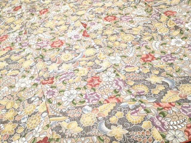平和屋着物■上質な小紋　辻が花　正絹　逸品　CABH0656ev