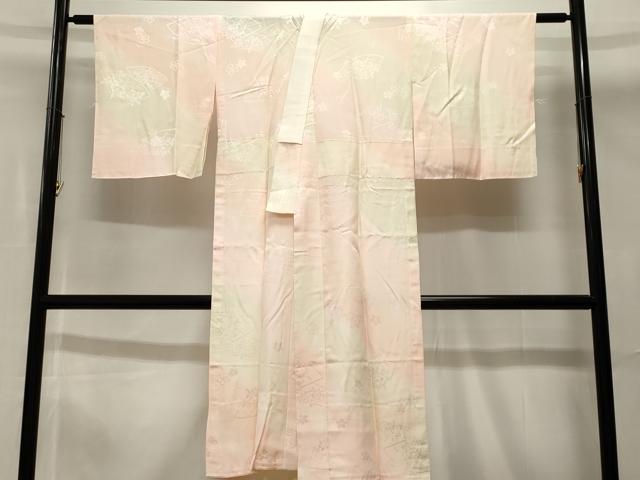 平和屋着物■長襦袢　無双仕立て　地紙花文　暈し染め　ますいわ屋扱い　正絹　逸品　未使用　CABH0682ev