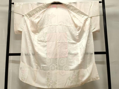 平和屋着物■長襦袢　無双仕立て　亀甲舞花文　暈し染め　正絹　逸品　CABH0683ev