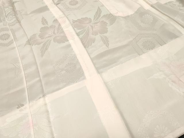 平和屋着物■長襦袢　無双仕立て　亀甲舞花文　暈し染め　正絹　逸品　CABH0683ev
