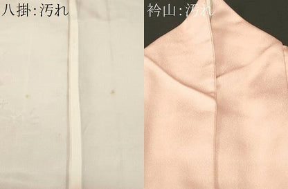 平和屋着物■訪問着　流水枝梅文　暈し染め　金彩　正絹　逸品　CABH0697ev