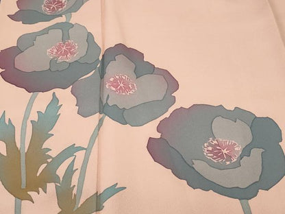 平和屋着物■訪問着　枝花文　暈し染め　正絹　逸品　CABH0712ev