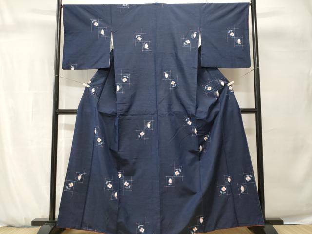 平和屋着物■上質な紬　花蝶文　やまと誂製　正絹　逸品　CABH0714ev
