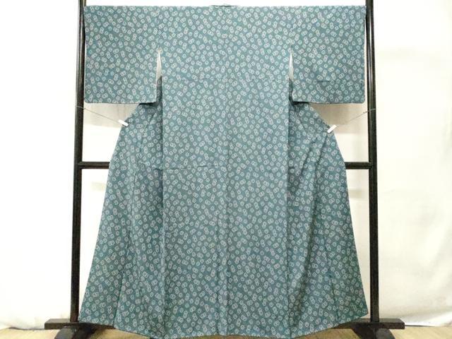 平和屋着物■上質な小紋　舞梅文　正絹　逸品　CABH0717ev
