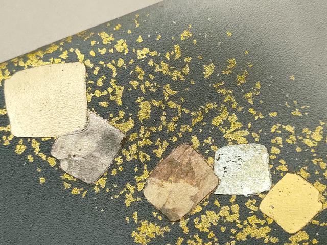 平和屋着物■訪問着　破れ色紙箔散らし文　暈し染め　金銀彩　さが美扱い　正絹　逸品　CABH0720ev