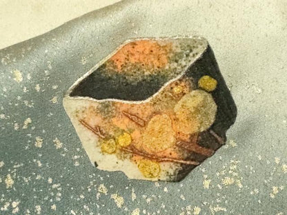 平和屋着物■訪問着　陶器草花文　暈し染め　金彩　正絹　逸品　CABH0722ev