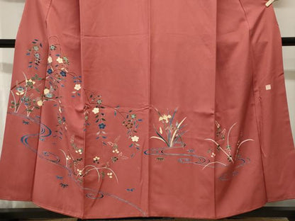平和屋着物■訪問着　作家物　流水枝垂れ桜文　正絹　逸品　CABH0724ev