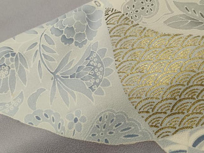 平和屋着物■訪問着　道長更紗吉祥花文　金彩　正絹　逸品　CABH0727ev